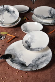 Hermia Juego de vajilla de 24 piezas Multicolor en Porcelana